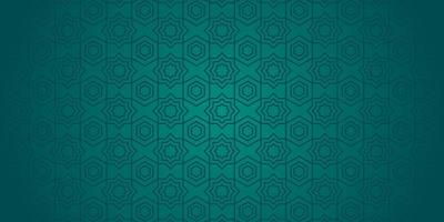 vector flat arabic pattern background green color