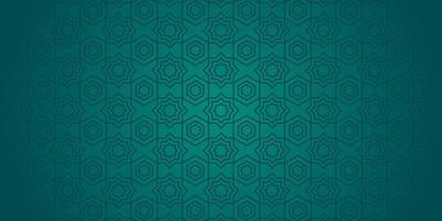 vector flat arabic pattern background green color