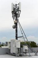 Telecommunication mobile cell phone towers. wireless communication. photo