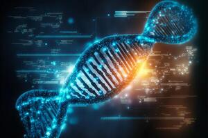 DNA cell biotechnology concept. photo