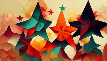 alegre Navidad marco tarjeta antecedentes. generativo ai foto