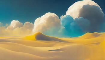 Interesting 3d abstract landscape. photo