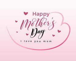 Happy Mother's day floral T-shirt design vector template