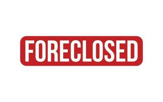 Foreclosed Rubber Stamp Seal Vector