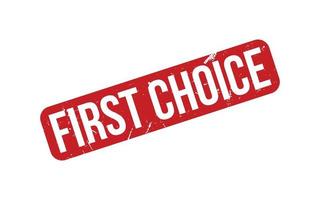 First Choice Rubber Stamp Seal Vector