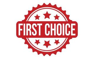 First Choice Rubber Stamp Seal Vector