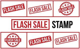 Flash Sale Rubber Stamp Set Vector
