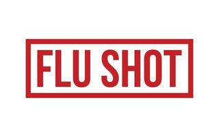 Flu Shot Rubber Stamp Seal Vector