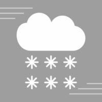 icono de vector de nieve