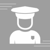 icono de vector de guardia de seguridad