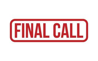 Final Call Rubber Stamp Seal Vector