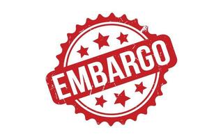 Embargo Rubber Stamp Seal Vector