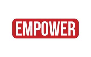Empower Rubber Stamp Seal Vector