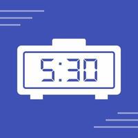 Digital Clock Vector Icon