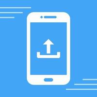 Upload From Phone Vector Icon