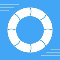 Swimming Tire Vector Icon