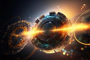 Artificial intelligence digital lens. photo