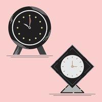 Web vector element, table clock illustration. Clean and minimalist icon design.