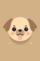 vector illustration cute baby dog