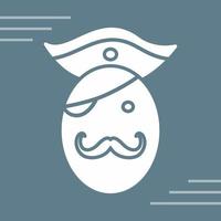 Pirate in Hat Vector Icon