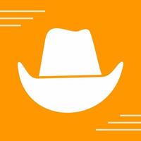 icono de vector de sombrero de vaquero