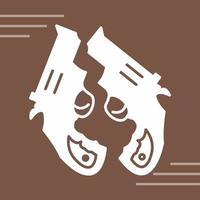 Two Guns Vector Icon