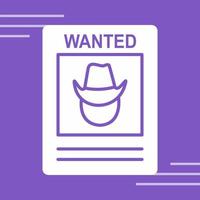 Wanted Poster Vector Icon