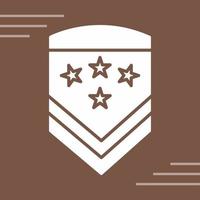 icono de vector de insignia militar
