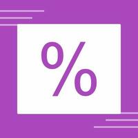 Percentage Vector Icon