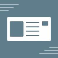 Identity Card Vector Icon