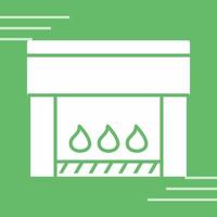 Electric Fireplace Vector Icon