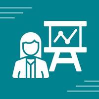 icono de vector de presentación