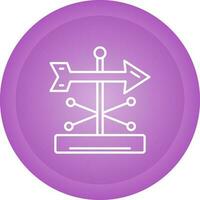 Wind Vane Vector Icon