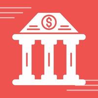 Bank Building Vector Icon