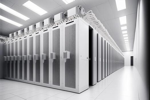 White server room. photo