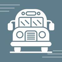 icono de vector de autobús escolar