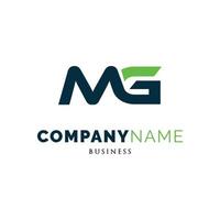 Initial Letter MG Icon Logo Design Template vector