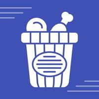 Chicken Bucket Vector Icon