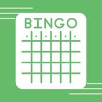 icono de vector de bingo