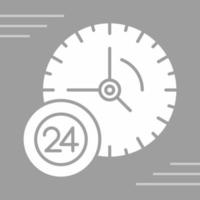 24 Hour Service Vector Icon