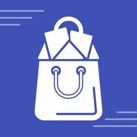 icono de vector de bolsa de compras