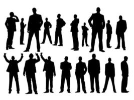 silhouette of businessman man male vector. set of silhouette of businessman man male vector. group of silhouette of businessman man male office vector