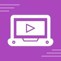 icono de vector de tutorial de vídeo