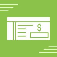 Bank Check Vector Icon