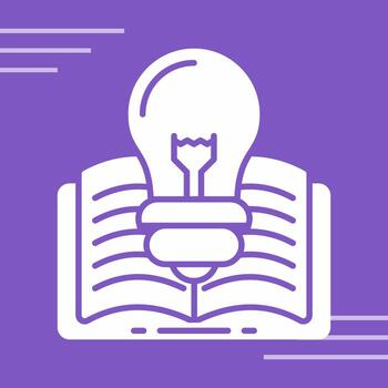 icono de vector de aprendizaje