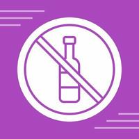 No Alcohol Vector Icon