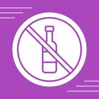 No Alcohol Vector Icon