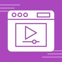 Video Player Vector Icon