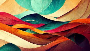 abstract natural long wide horizontal background with moderate red, dark sea green and firebrick colors. photo