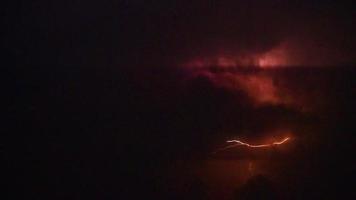 A large rain cloud with thunderstorms with lightning. video